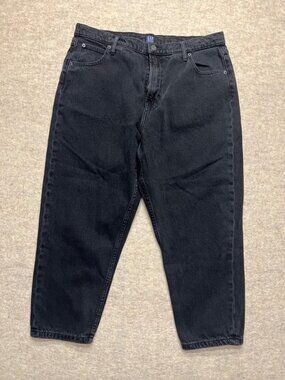 Gap Denim 1969 Black High Rise Mom Jean Size 16/33 Petite